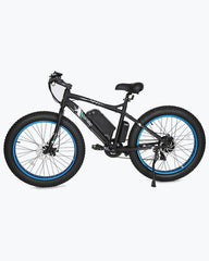 Ecotric Fat Tire Beach and Snow 5000W Blue Rim Electric Bike - Electric Bikes For All