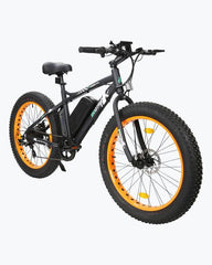 Ecotric Fat Tire Beach and Snow 500W Orange Rim Electric Bike