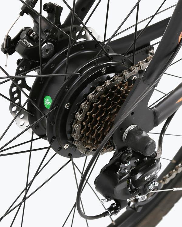 Ecotric Vortex Commuter and City 350W Black Electric Bike - Electric Bikes For All