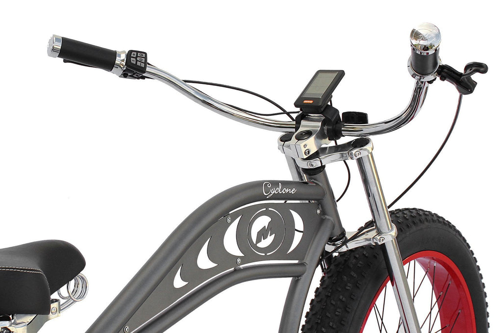 Micargi Cyclone Fat Tire Beach Cruiser Electric Bike - Electric Bikes For All