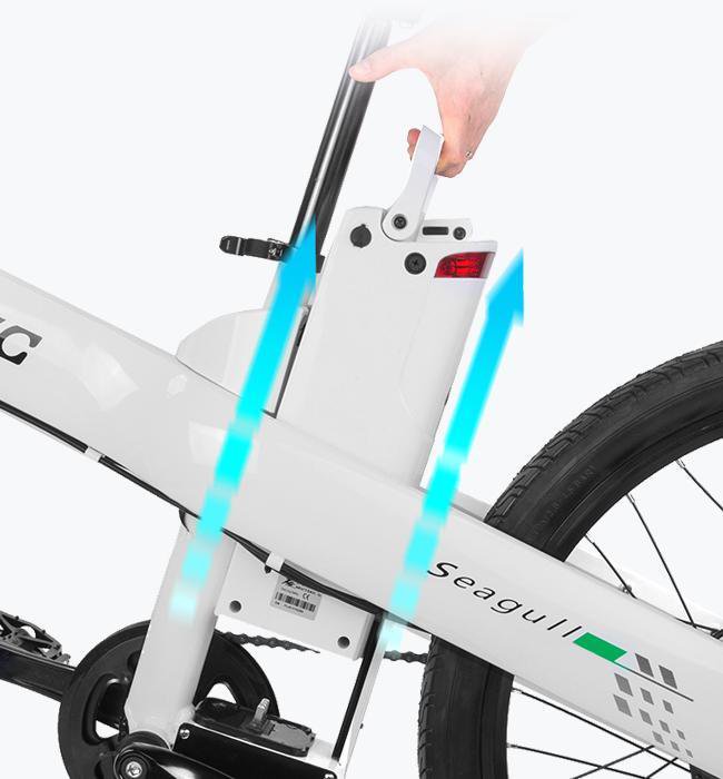 Ecotric Seagull 1000W White Electric Mountain Bike - Electric Bikes For All