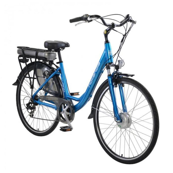 llobe e-bike hollandrad Hollandia Evado Electric Bike Step-Through Blue E-bikes for All – Electric Bikes For All