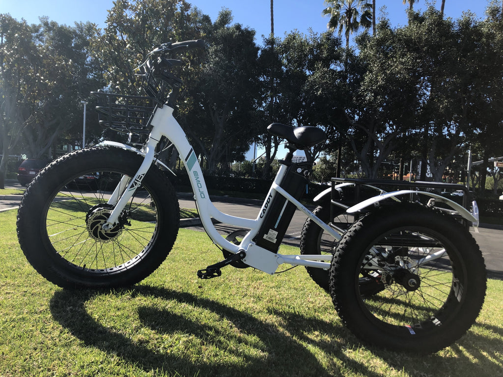 Emojo Caddy 500W Fat Tire Cargo E-Trike - Electric Bikes For All