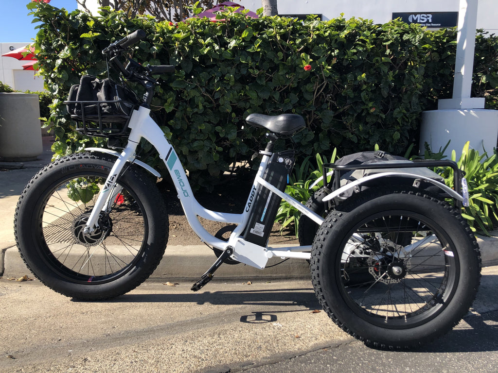 Emojo Caddy 500W Fat Tire Cargo E-Trike - Electric Bikes For All