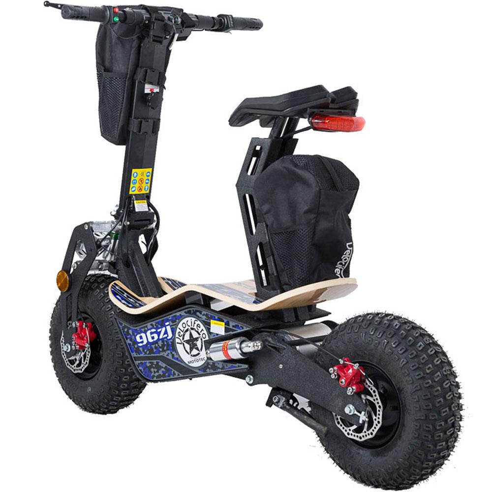 MotoTec Mad 1600w 48v MT-Mad-1600_Blue Electric Scooter - Electric Bikes For All