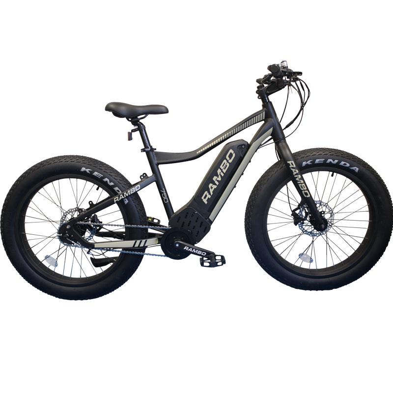 Rambo G4 MATTE BLACK & TAN R750 - Electric Bikes For All
