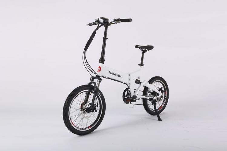X-Treme NEW E-Rider 48 Volt Lithium Powered Mini Folding Electric Bicycle - Electric Bikes For All