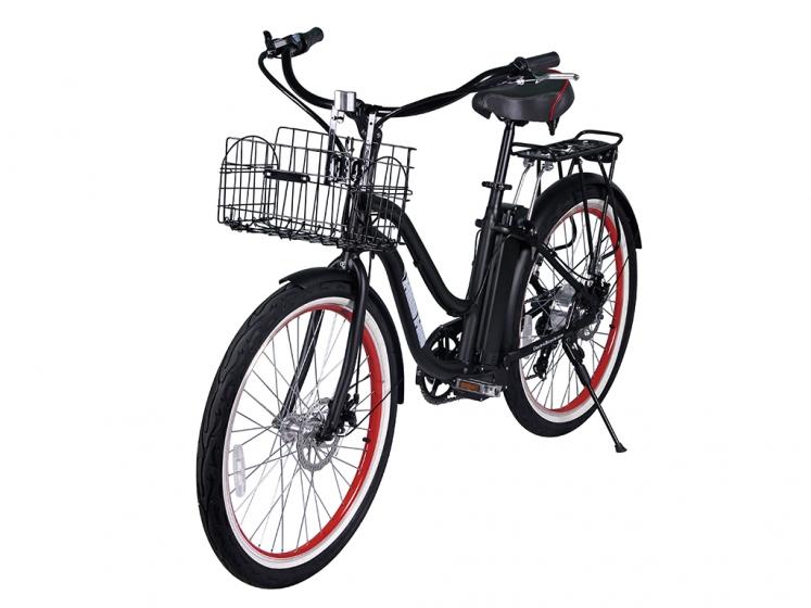 X-Treme Malibu Elite Step-Through Beach Cruiser Electric Bicycle - Electric Bikes For All