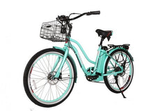 X-Treme Malibu Elite Step-Through Beach Cruiser Electric Bicycle - Electric Bikes For All