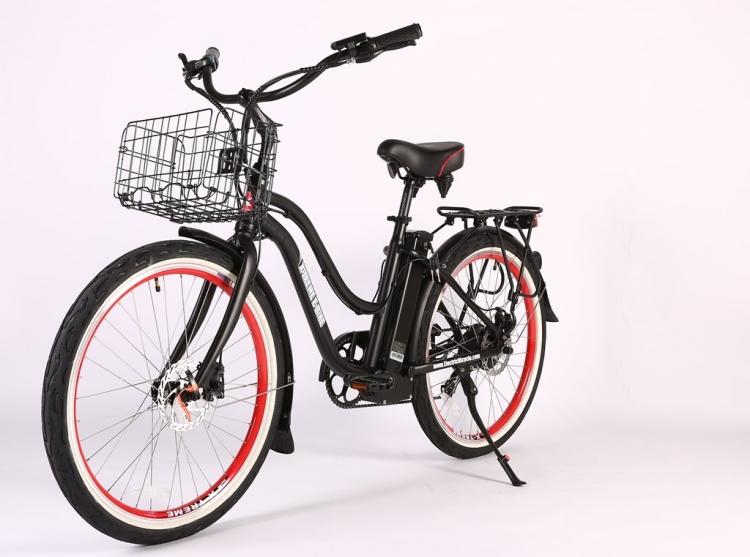 X-Treme Malibu Elite Max 36 Volt Step-Through Electric Beach Cruiser E-Bike - Electric Bikes For All