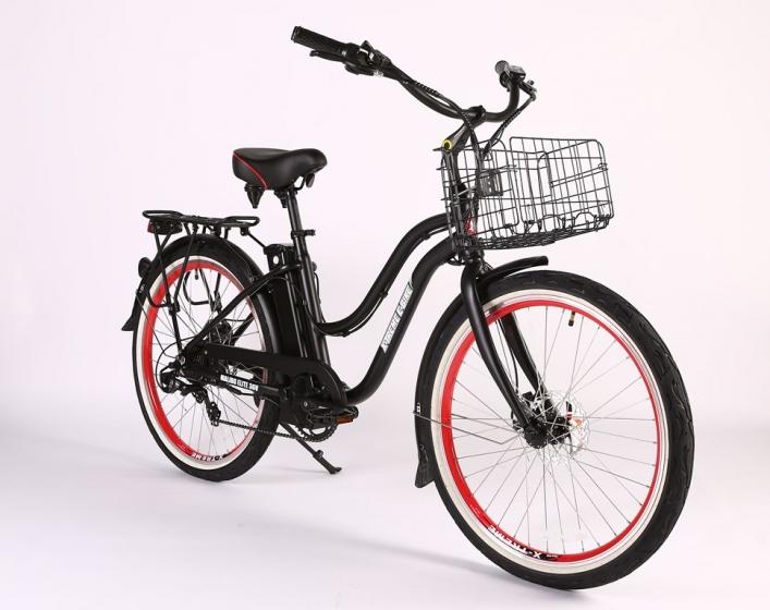 X-Treme Malibu Elite Max 36 Volt Step-Through Electric Beach Cruiser E-Bike - Electric Bikes For All