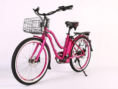 X-Treme Malibu Elite Max 36 Volt Step-Through Electric Beach Cruiser E-Bike - Electric Bikes For All