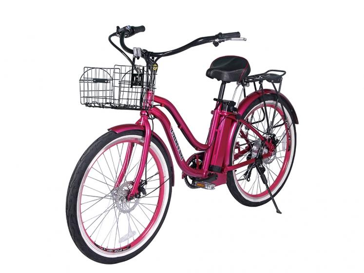 X-Treme Malibu Elite Step-Through Beach Cruiser Electric Bicycle - Electric Bikes For All