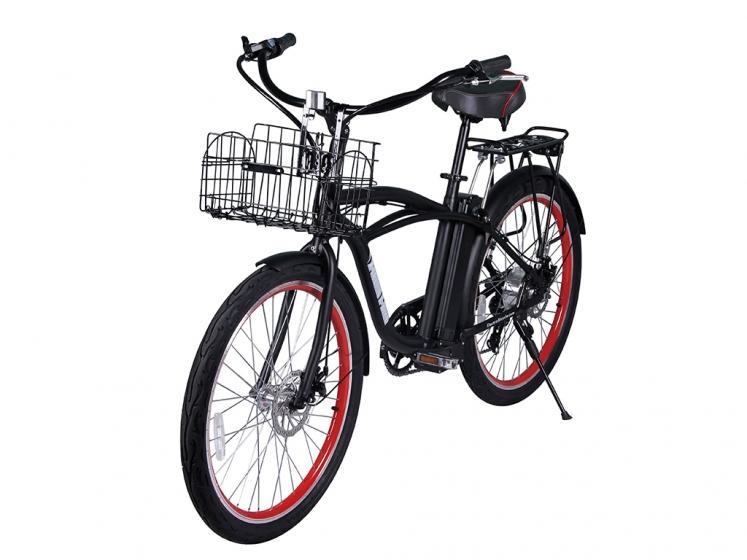X-Treme Newport Elite Electric Beach Cruiser Bicycle - Electric Bikes For All