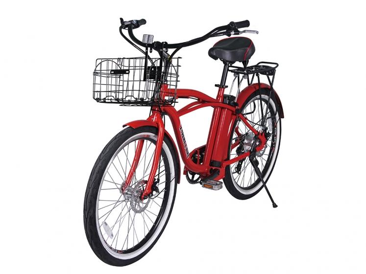 X-Treme Newport Elite Electric Beach Cruiser Bicycle - Electric Bikes For All