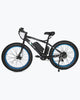 Image of Ecotric Fat Tire Beach and Snow 5000W Blue Rim Electric Bike - Electric Bikes For All