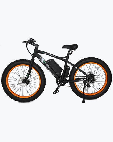 Ecotric Fat Tire Beach and Snow 500W Orange Rim Electric Bike - Electric Bikes For All