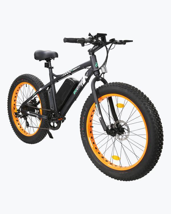 Ecotric Fat Tire Beach and Snow 500W Orange Rim Electric Bike - Electric Bikes For All