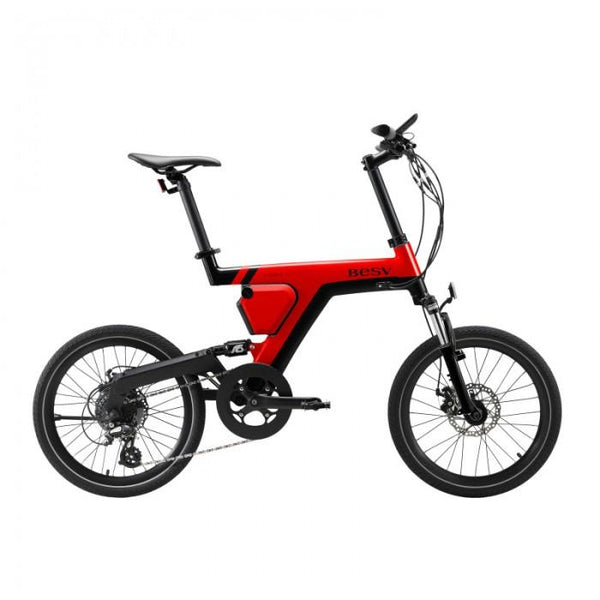 BESV PSA1 City Cruiser Electric Bicycle Red 36V 250W E-Bikes for All