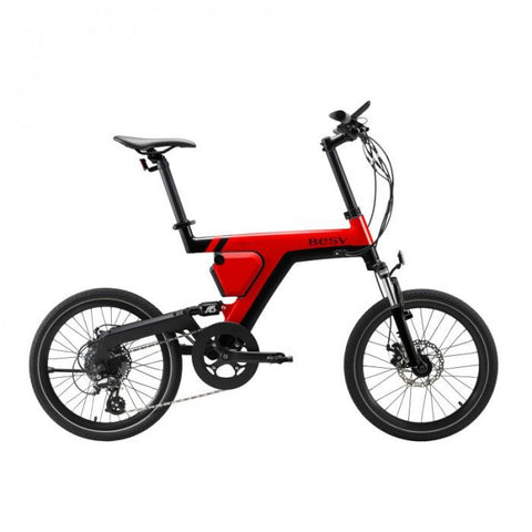 BESV PSA1 36V 250W Red City Cruiser Electric Bike - Electric Bikes For All
