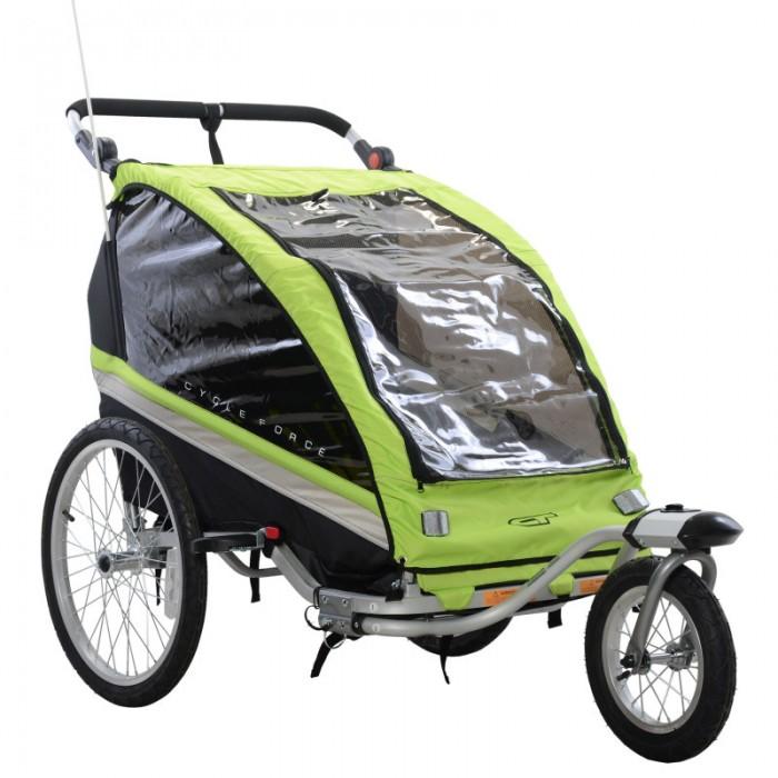 NA Cycles C23 Double Child 3-In-1 Bicycle Trailer, Jogger, Stroller CF-BT509A - Electric Bikes For All