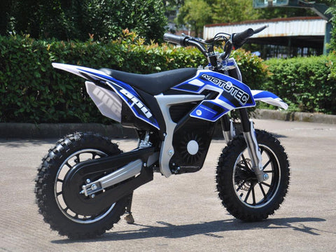 MotoTec 36v 500w MT-Dirt-Lithium_Blue Electric Dirt Bike - Electric Bikes For All