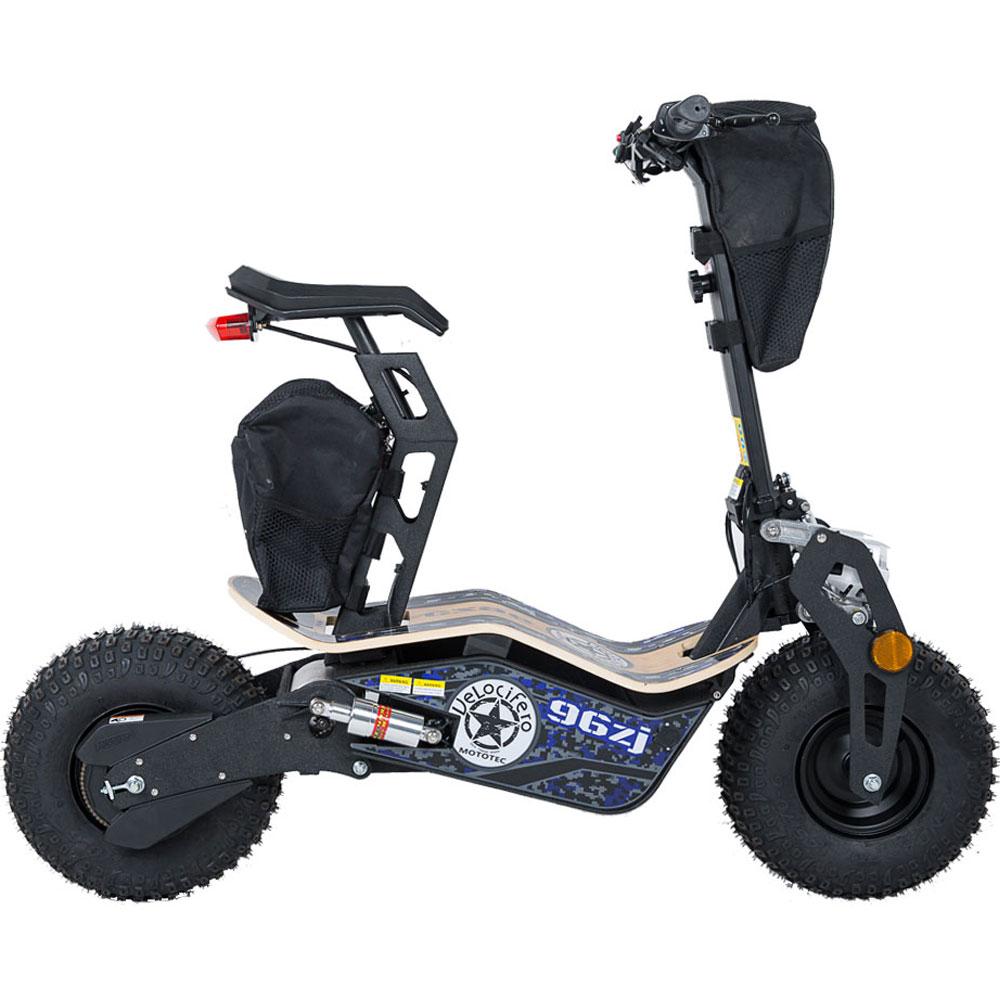 MotoTec Mad 1600w 48v MT-Mad-1600_Blue Electric Scooter - Electric Bikes For All