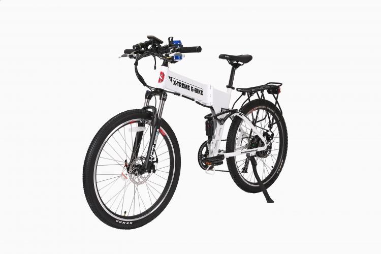 X-Treme Baja 48 Volt High Power Long Range Folding Electric Mountain Bicycle - Electric Bikes For All