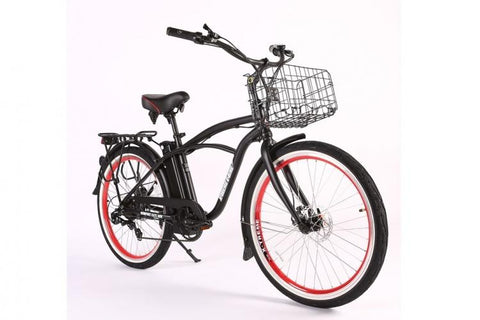 X-Treme Newport Elite Max 36 Volt Electric Beach Cruiser Bicycle - Electric Bikes For All