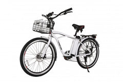 X-Treme Newport Elite Electric Beach Cruiser Bicycle - Electric Bikes For All